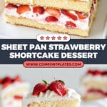 Sheet Pan Strawberry Shortcake Recipe