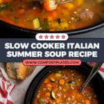 Slow Cooker Italian Summer Soup Recipe