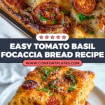 Tomato Basil Focaccia Bread Recipe