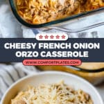 French Onion Orzo Bake Recipe