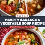 Sausage & Garden Vegetable Soup Recipe