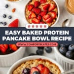 Baked Protein Pancake Bowl Recipe