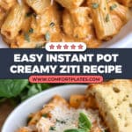 Amazing Instant Pot Creamy "Baked" Ziti Recipe