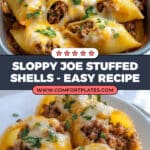 Sloppy Joe Stuffed Shells Recipe
