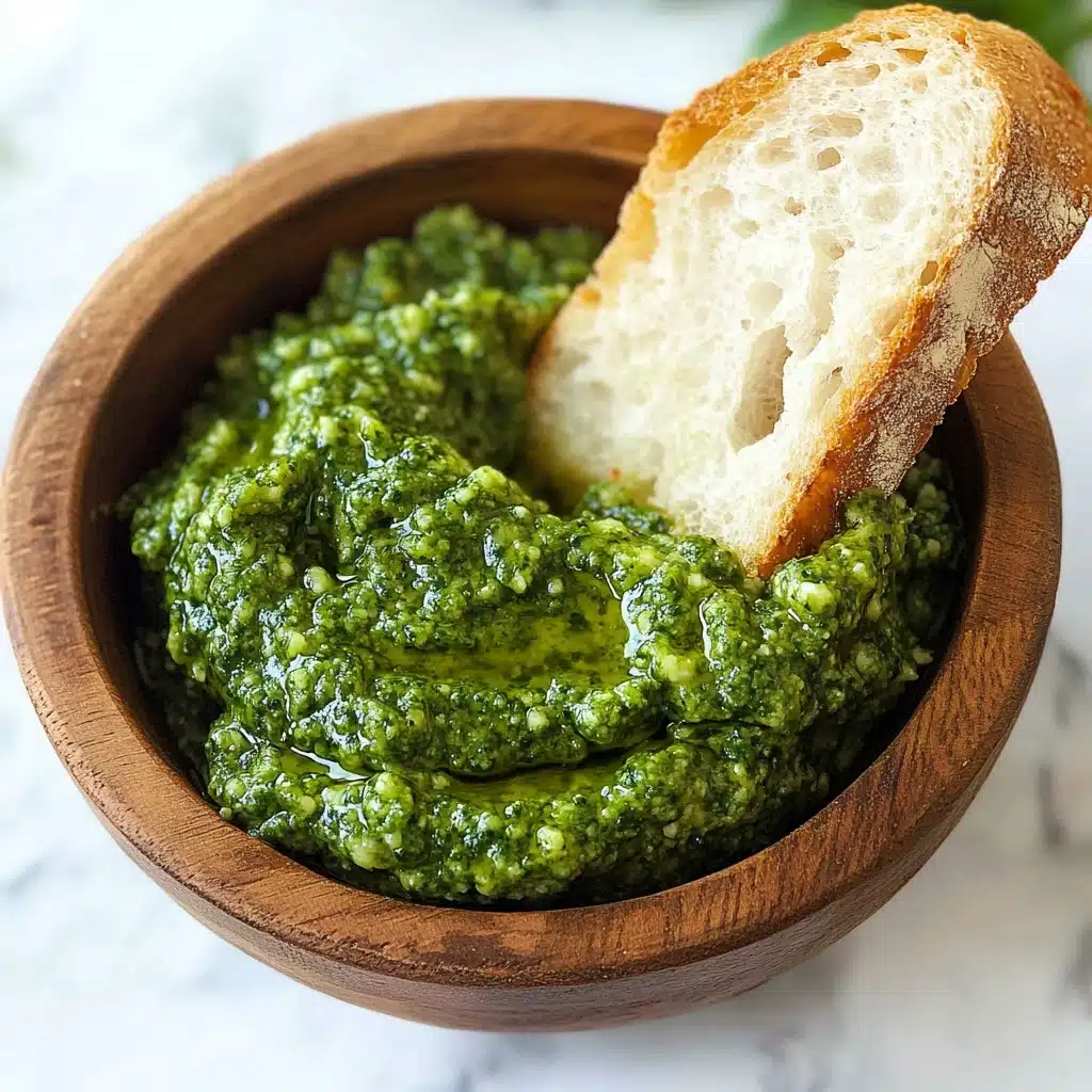 5 Minute Garlic Scape Pesto (with walnuts!) Recipe - Recipe Image