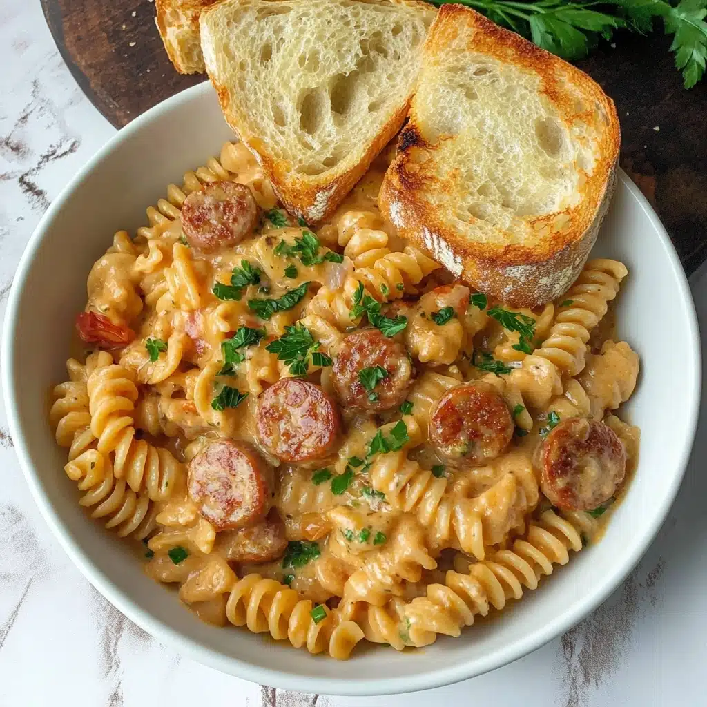 One Pot Sausage Pasta Skillet Recipe - Recipe Image