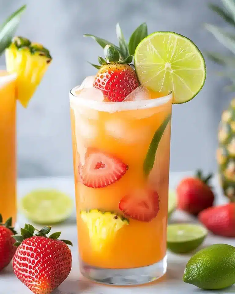 Pineapple Strawberry Agua Fresca Recipe
