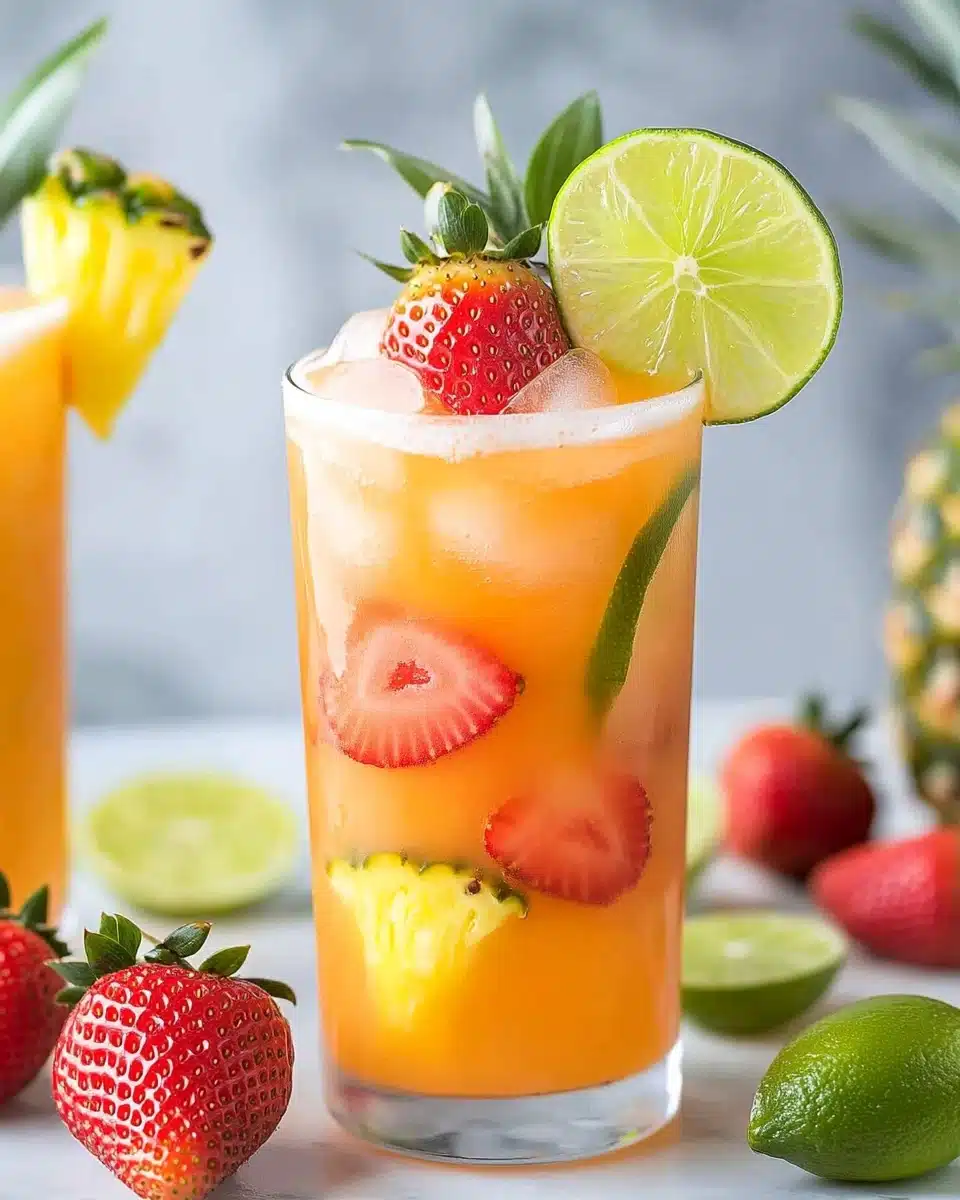 Pineapple Strawberry Agua Fresca Recipe