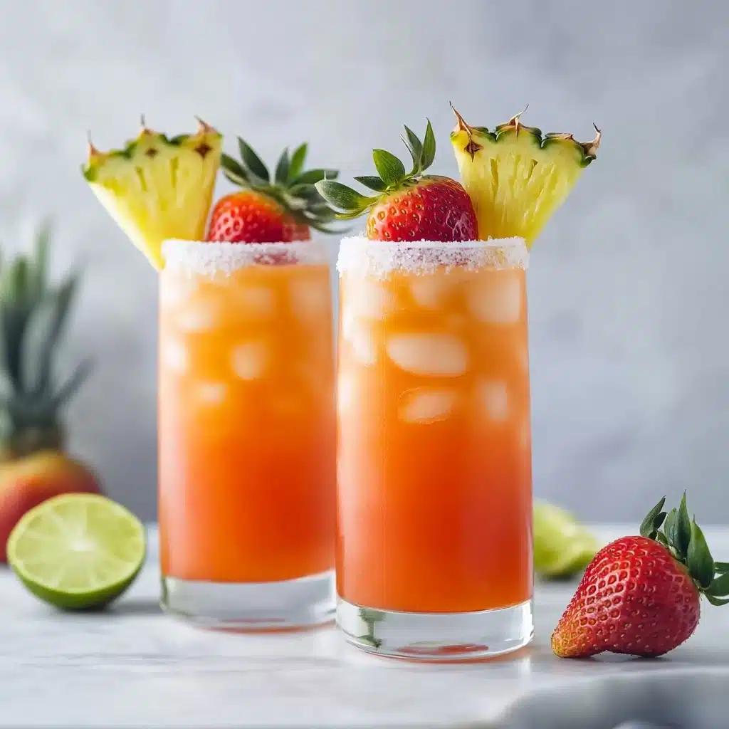 Pineapple Strawberry Agua Fresca Recipe - Recipe Image