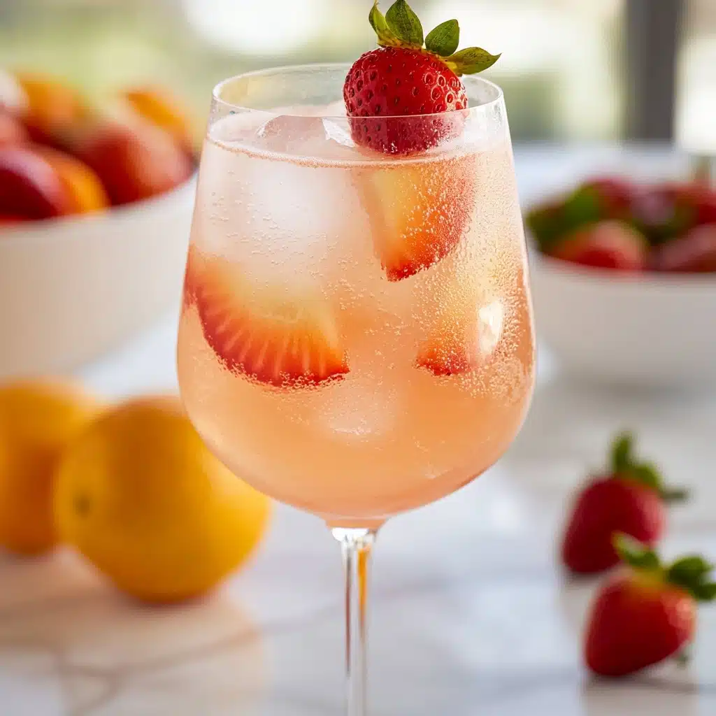 Refreshing Strawberry White Wine Sangria Recipe - Recipe Image