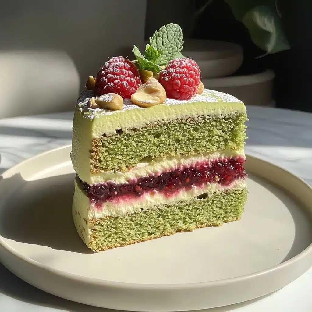 Pistachio Raspberry Cake Recipe - Recipe Image
