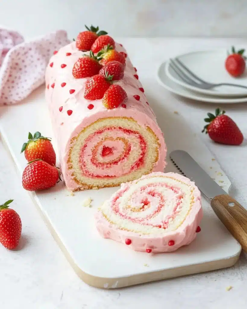 Strawberry Cake Roll Recipe