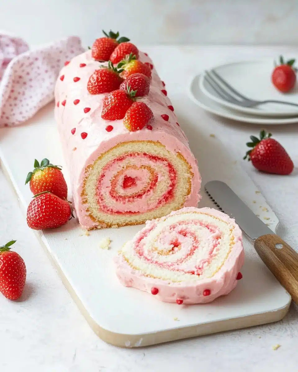 Strawberry Cake Roll Recipe
