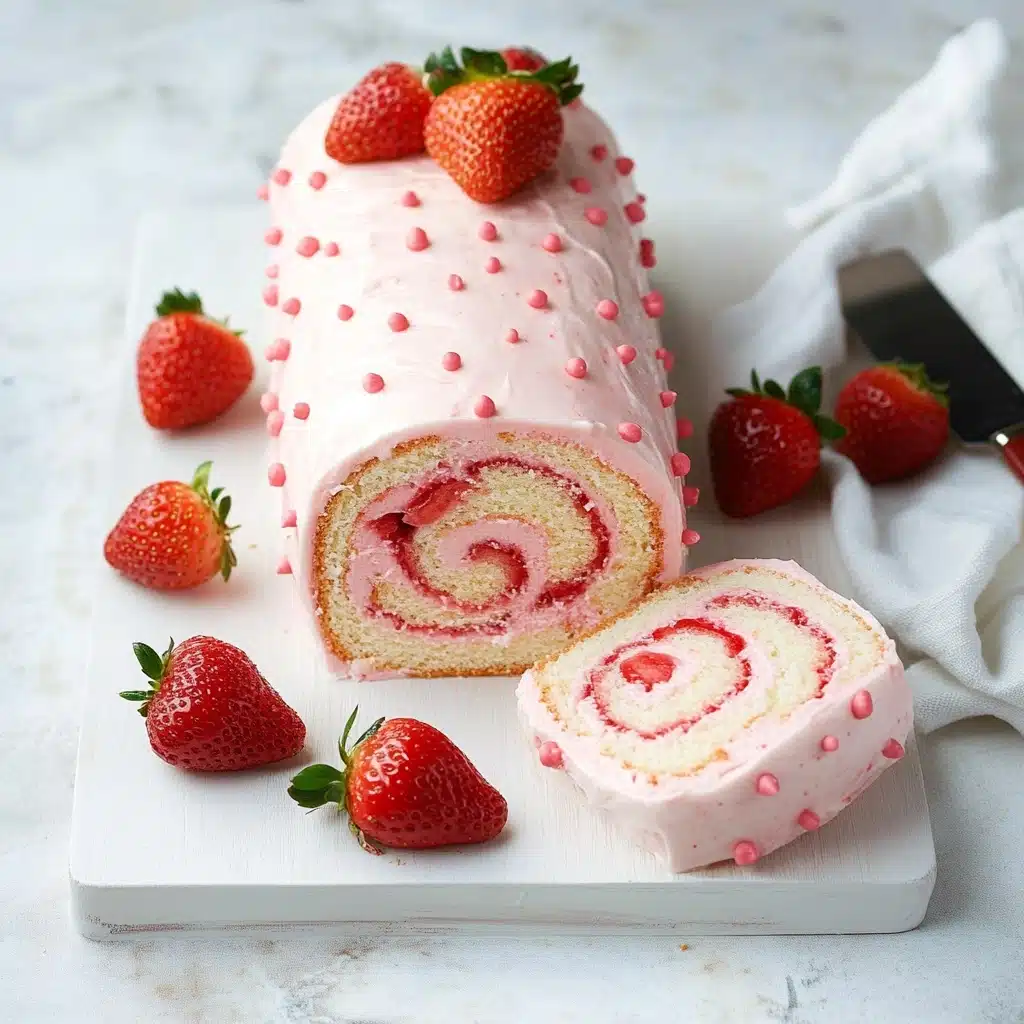 Strawberry Cake Roll Recipe - Recipe Image