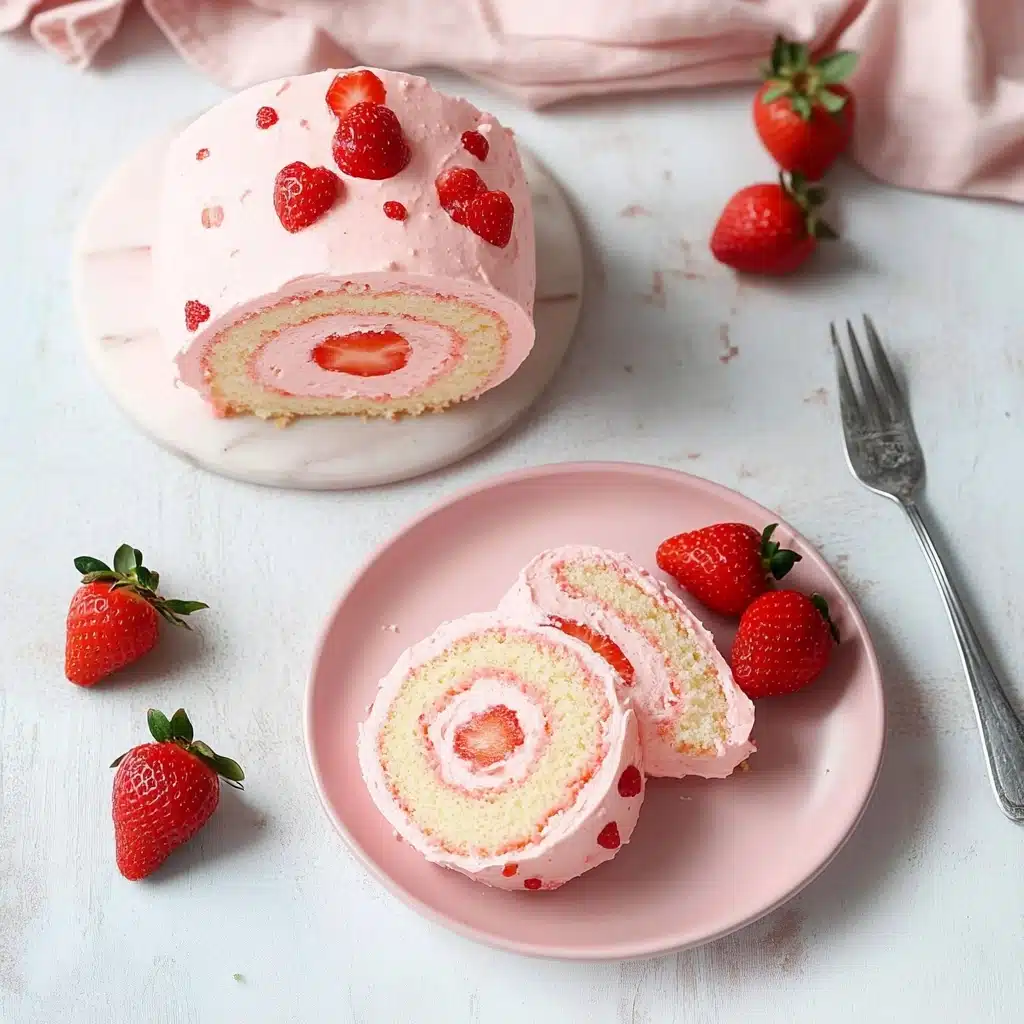 Strawberry Cake Roll Recipe - Recipe Image