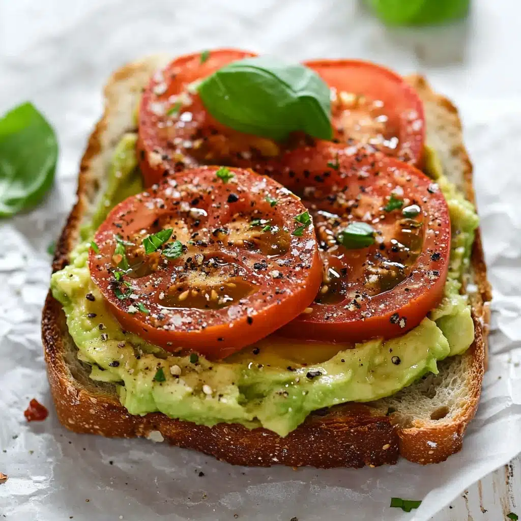 Avocado Toast with Tomato Recipe - Recipe Image
