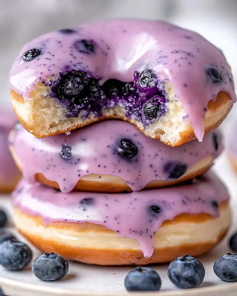 Blueberry Cake Donuts Recipe