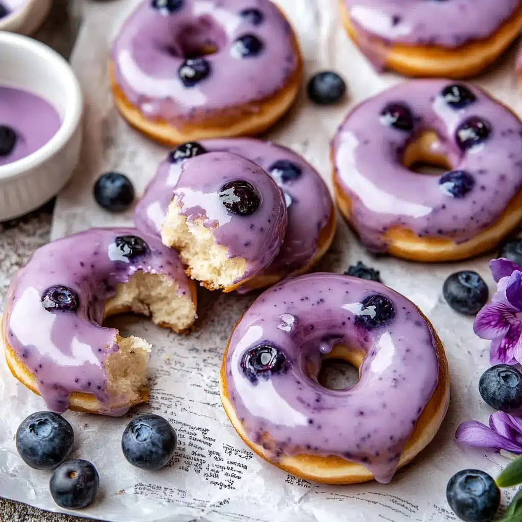 Blueberry Cake Donuts Recipe - Recipe Image