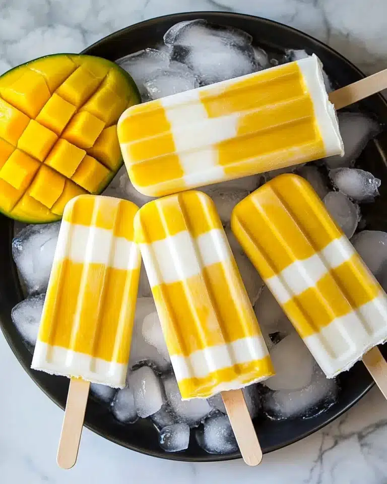Coconut Mango Popsicles Recipe