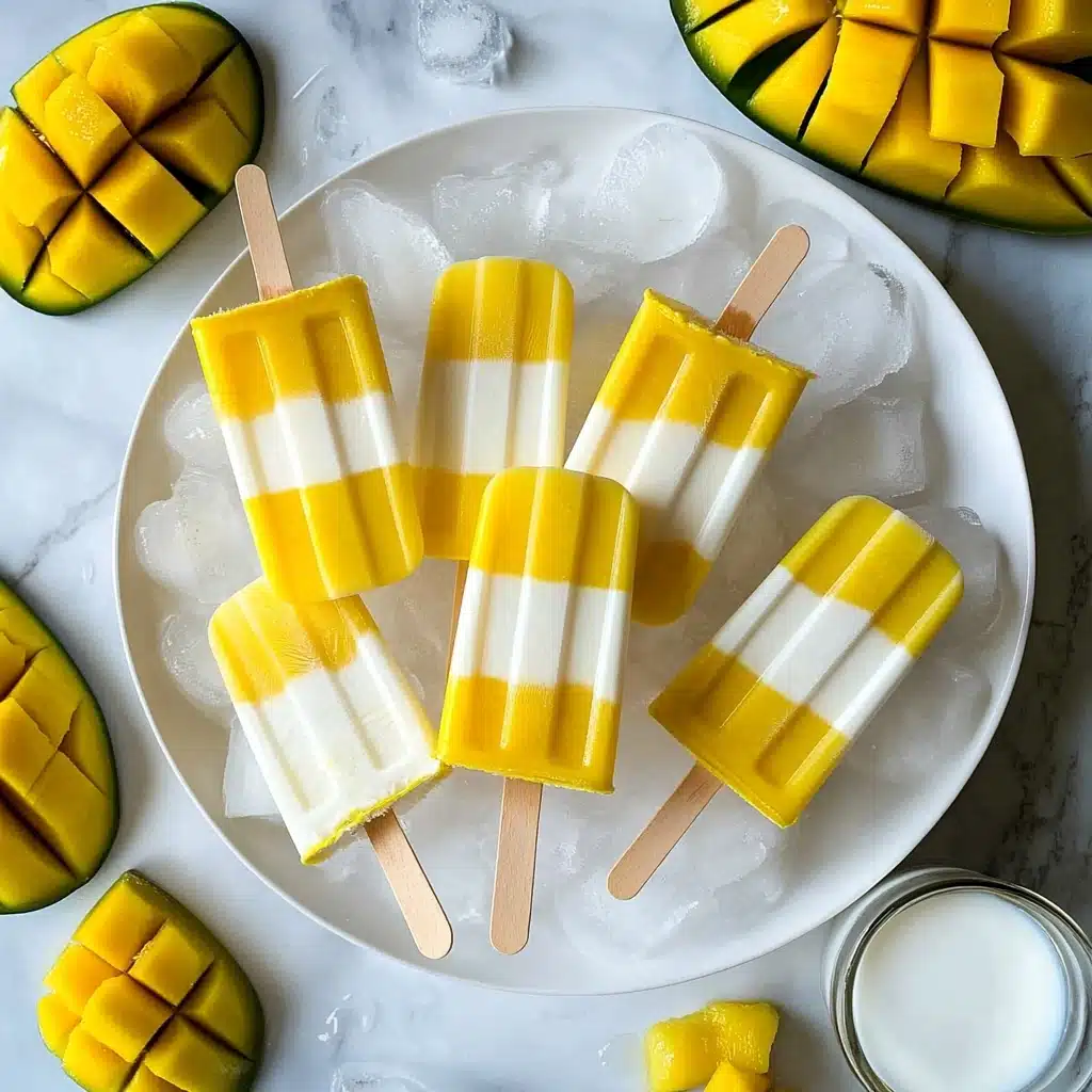 Coconut Mango Popsicles Recipe - Recipe Image