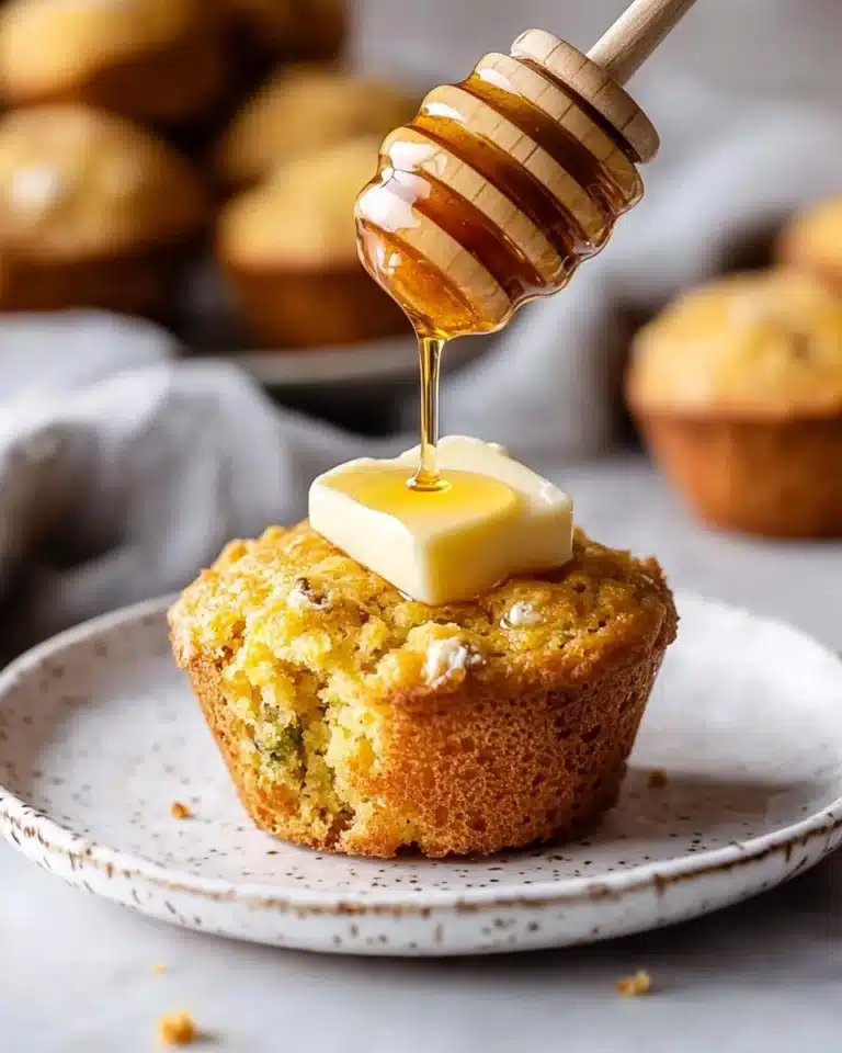 Honey Butter Jalapeño Cheddar Cornbread Biscuits Recipe