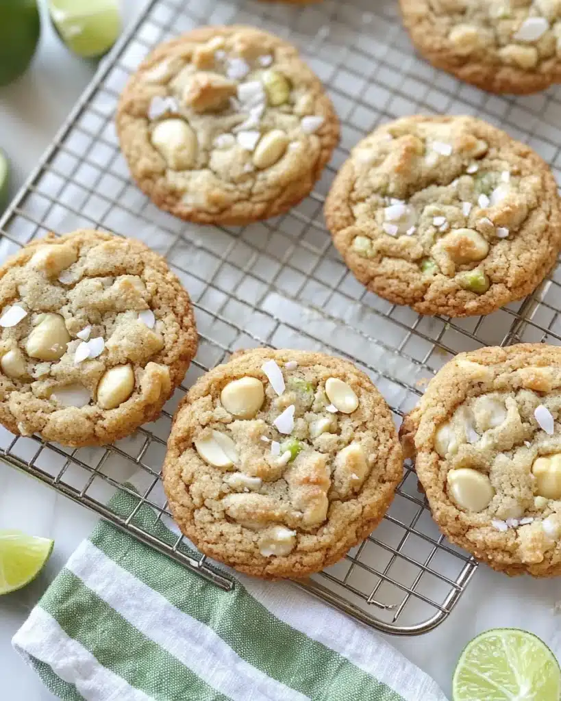 Lime-Coconut White Chip Macadamia Nut Cookies Recipe