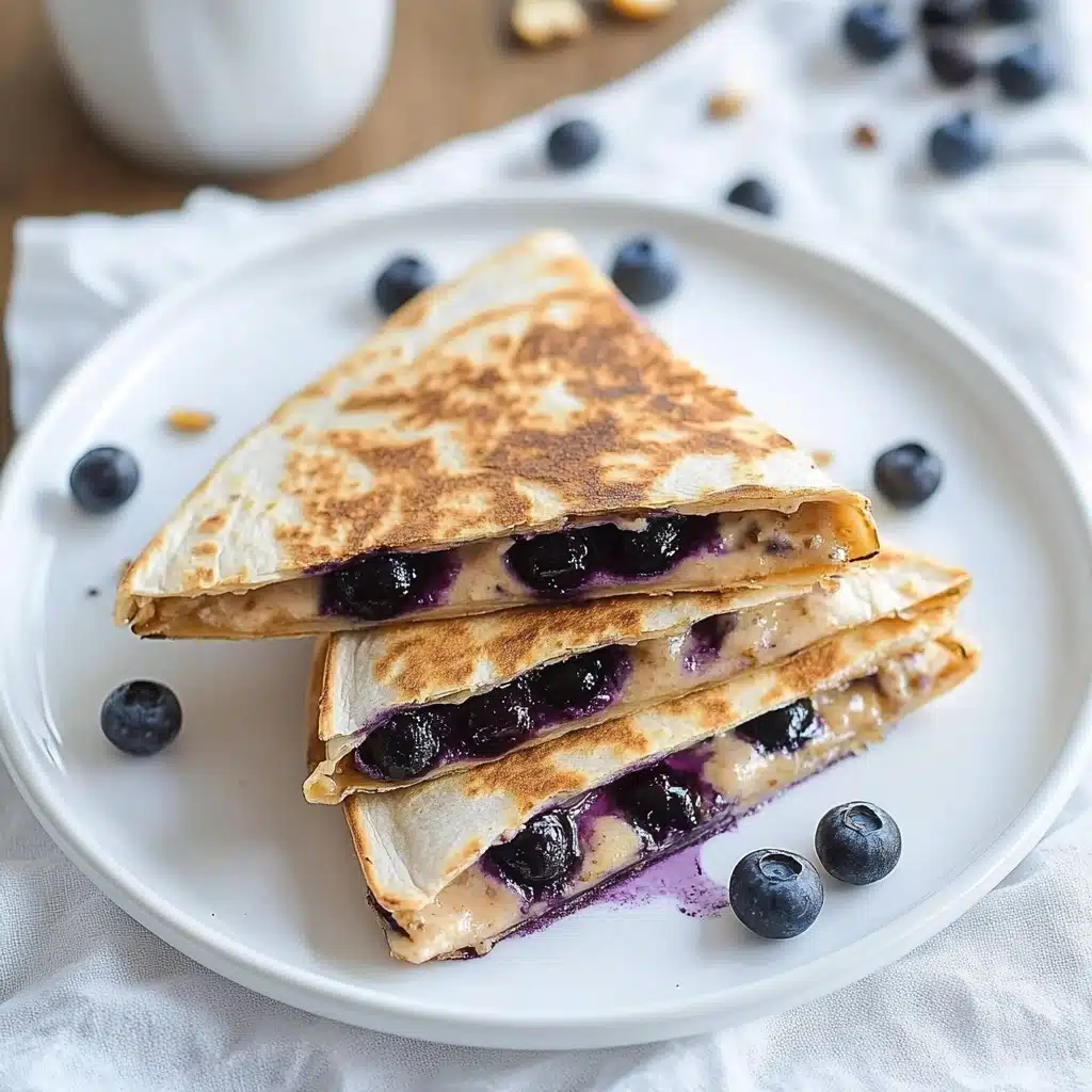 Blueberry Brie + Walnut Quesadilla Recipe - Recipe Image