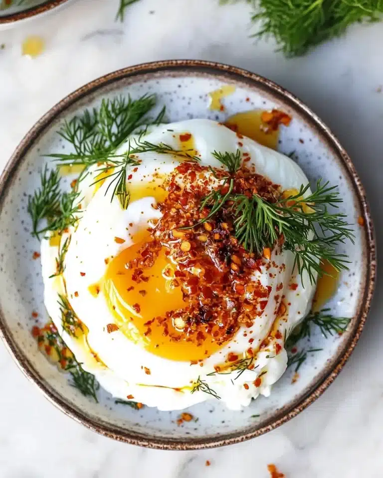 Cilbir: Turkish Eggs in Garlicky Yogurt Sauce Recipe