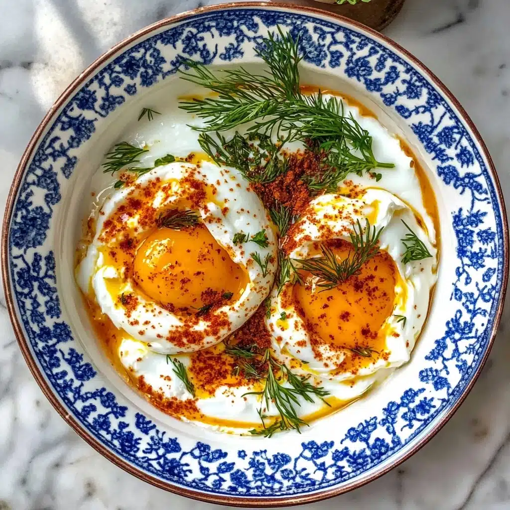Cilbir: Turkish Eggs in Garlicky Yogurt Sauce Recipe - Recipe Image