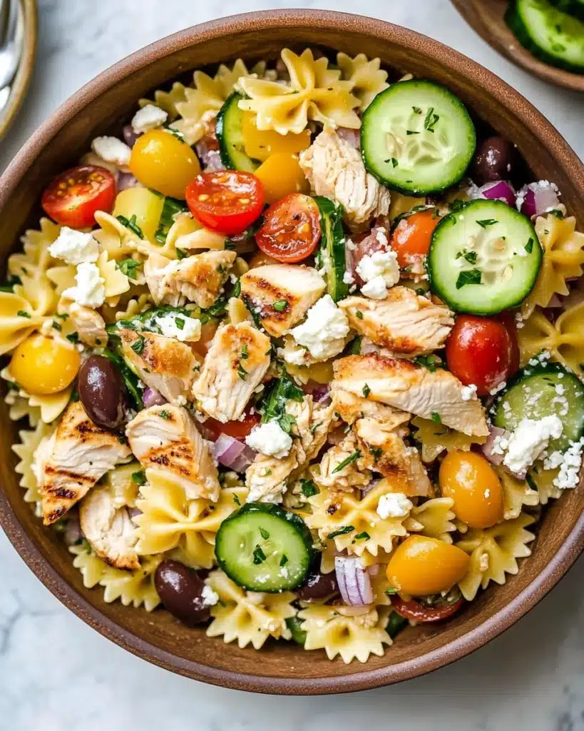 Greek Chicken Pasta Salad Recipe