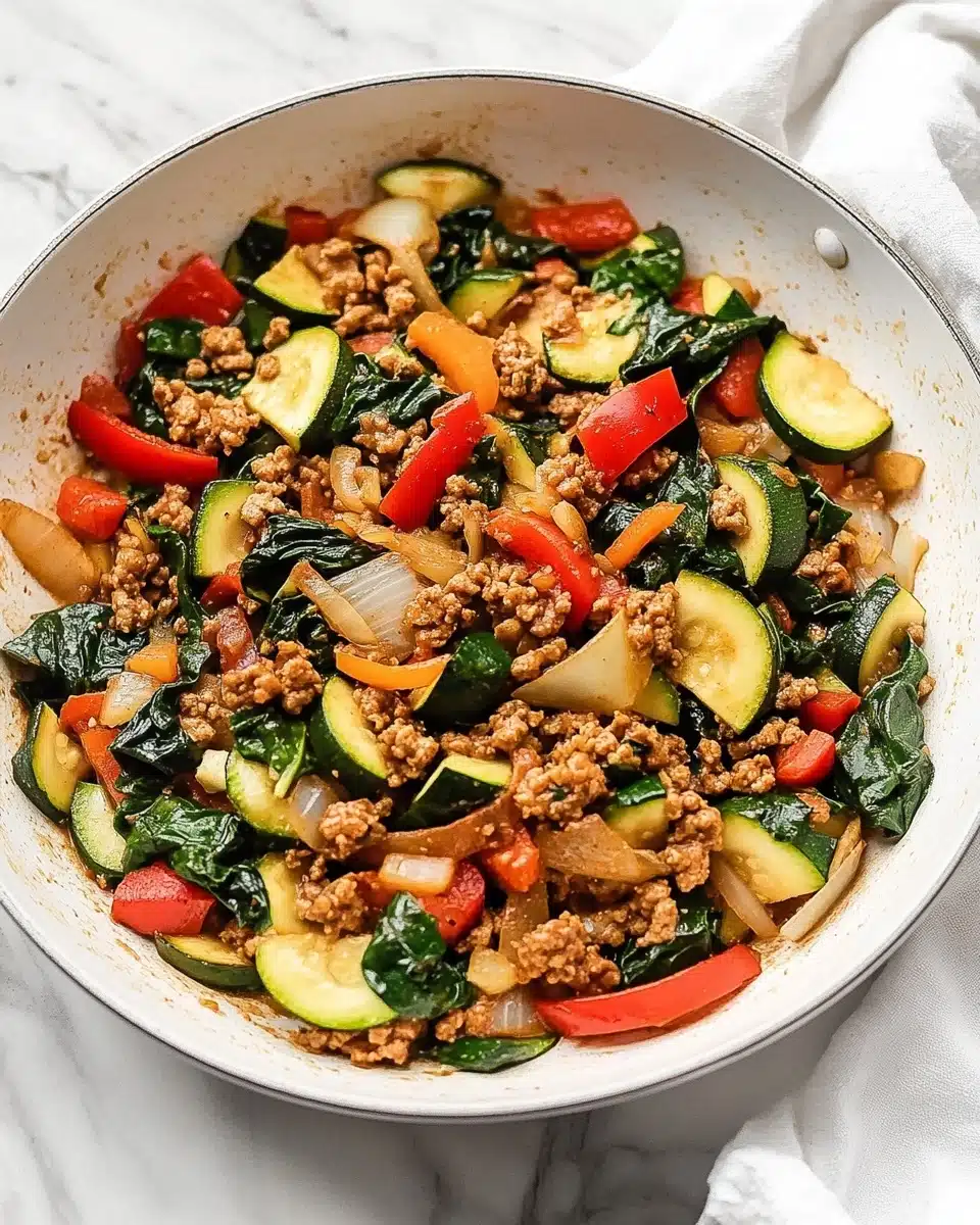Easy Ground Turkey and Zucchini Skillet Recipe