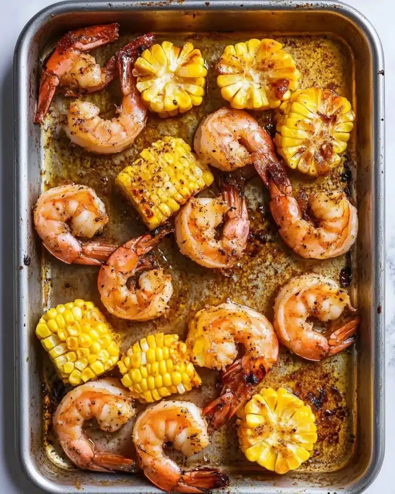 Sheet Pan Cajun Garlic Butter Shrimp Recipe