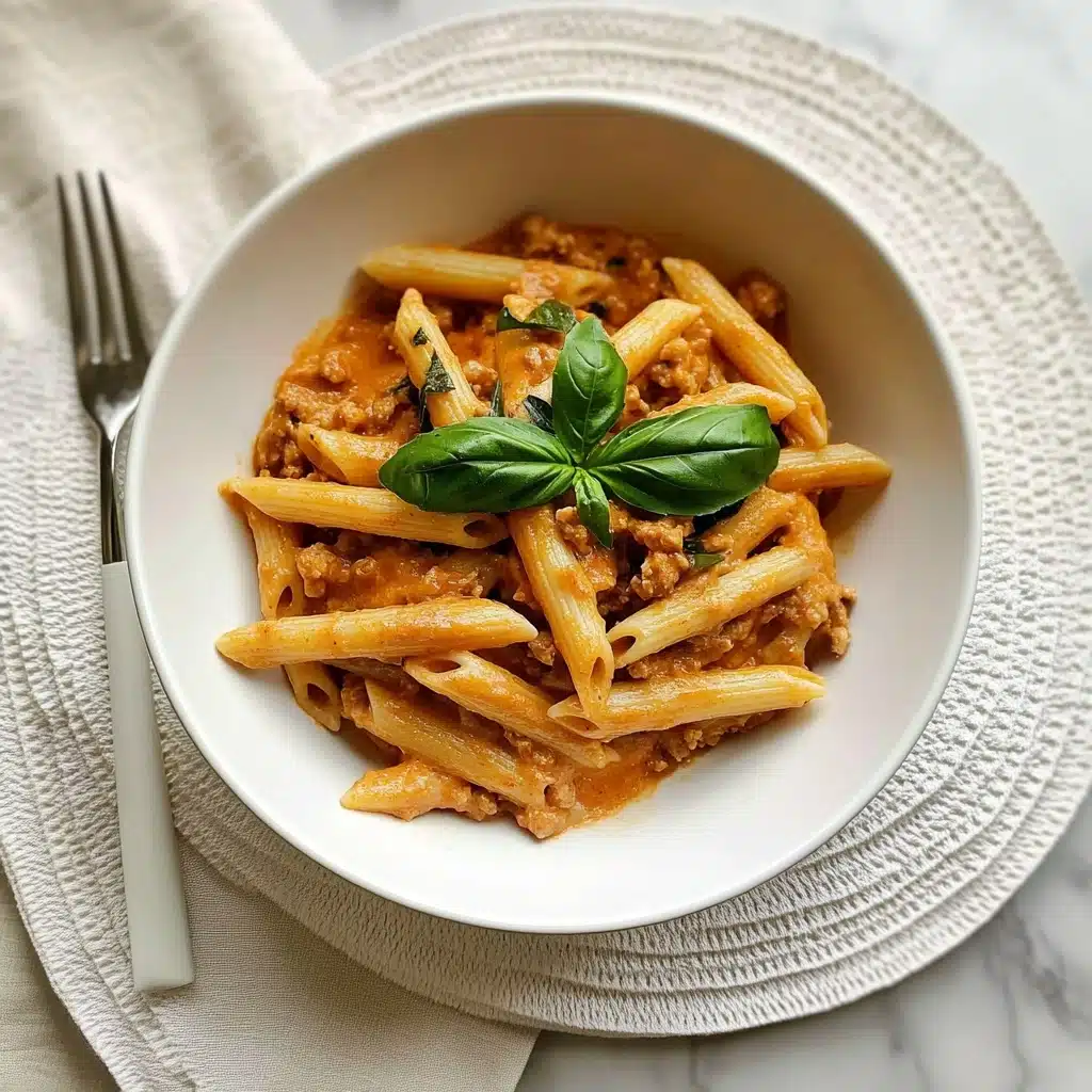 Creamy Beef Ragu with Penne Pasta Recipe - Recipe Image