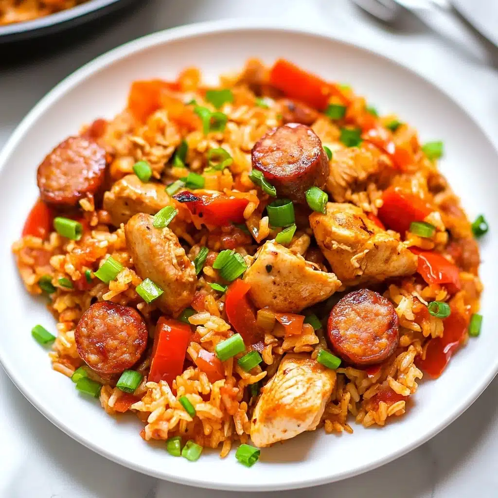 Skillet Cajun Chicken Sausage and Rice Recipe - Recipe Image