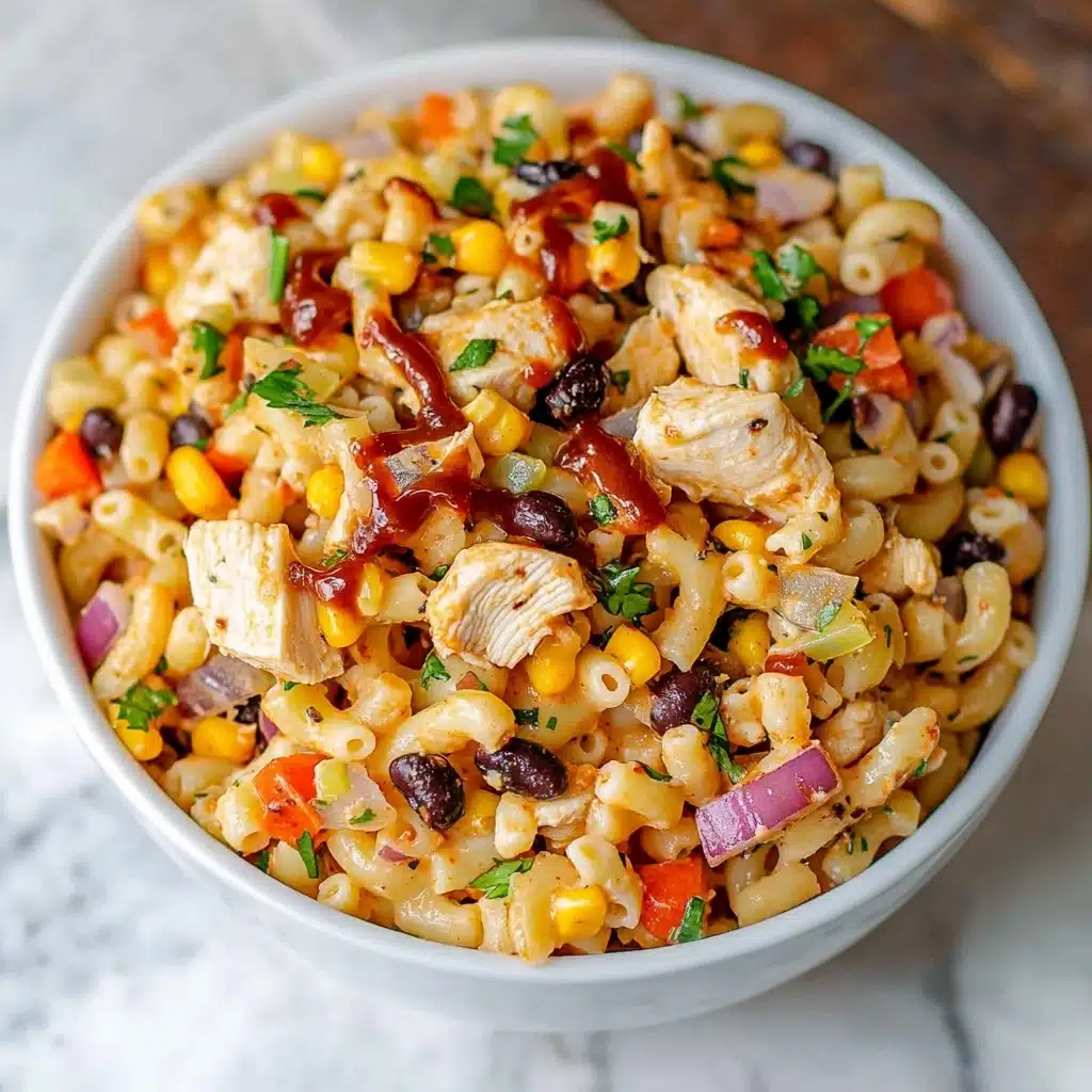 BBQ Chicken Pasta Salad Recipe - Recipe Image