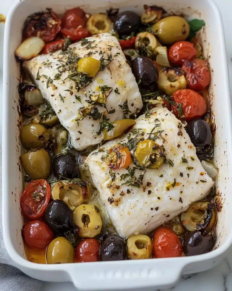 Mediterranean Fish Bake Recipe