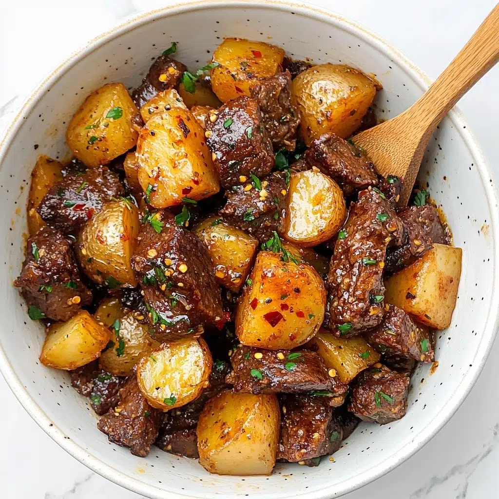 Garlic Butter Steak and Potatoes Recipe - Recipe Image