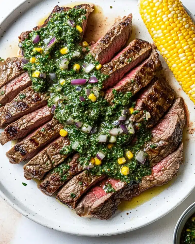 Grilled Chimichurri Flank Steak Recipe