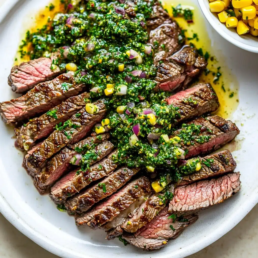 Grilled Chimichurri Flank Steak Recipe - Recipe Image