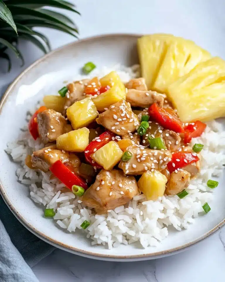 Pineapple Chicken and Rice Skillet Recipe