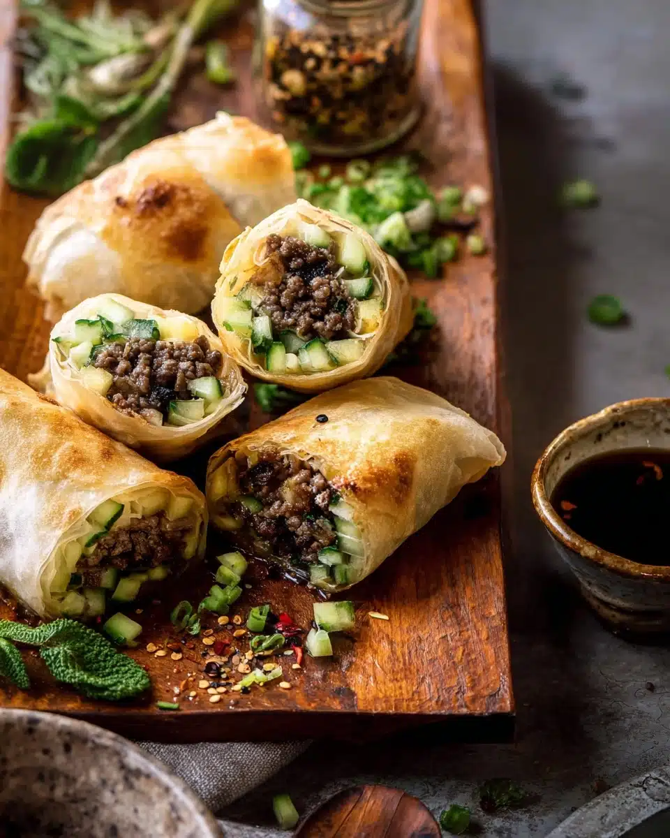 20 Minute Thai Basil Beef Rolls Recipe