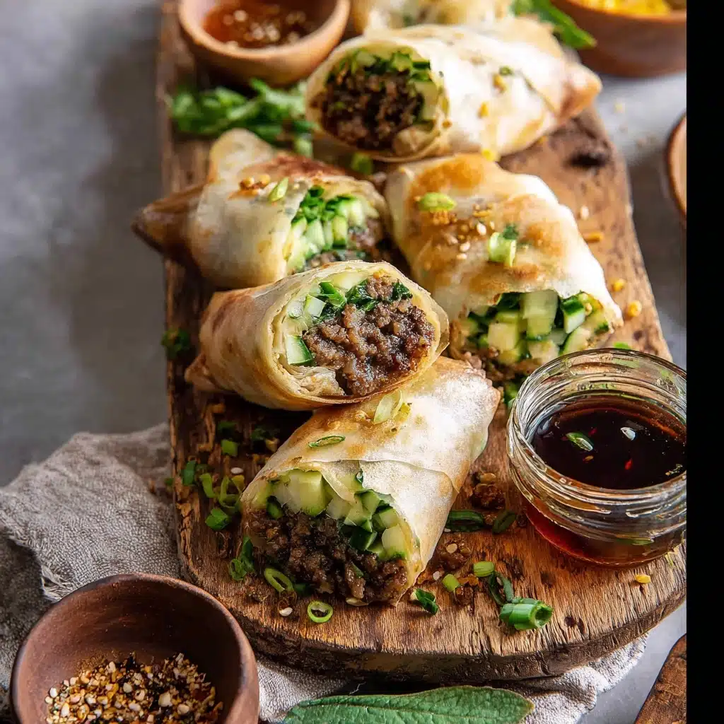20 Minute Thai Basil Beef Rolls Recipe - Recipe Image