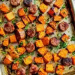 Sheet Pan Sausage and Sweet Potatoes Recipe