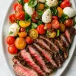 Seared Balsamic Steak Caprese Recipe