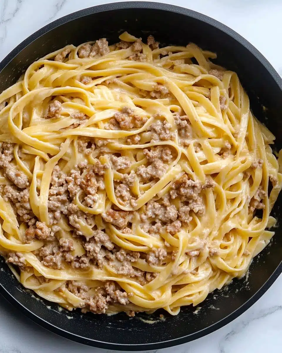 Garlic Butter Beef Pasta Recipe