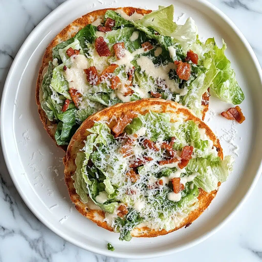 Smash Chicken Caesar Tacos Recipe - Recipe Image