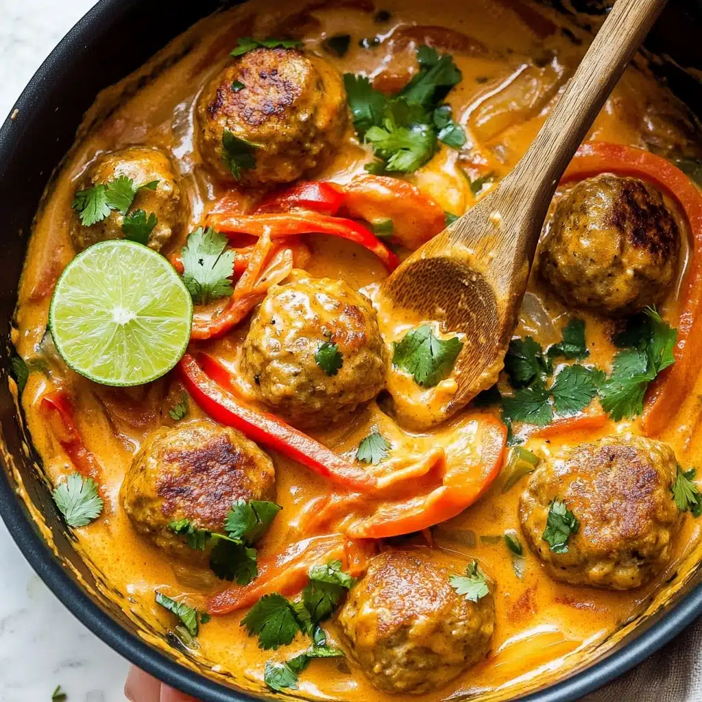One-Pan Thai Chicken Meatballs Recipe - Recipe Image