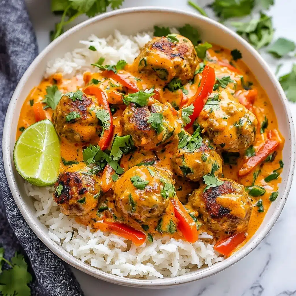 One-Pan Thai Chicken Meatballs Recipe - Recipe Image
