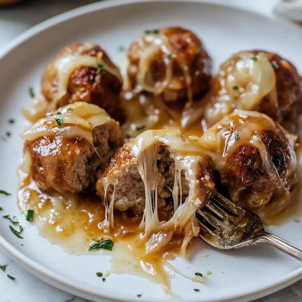 French Onion Chicken Meatballs Recipe - Recipe Image