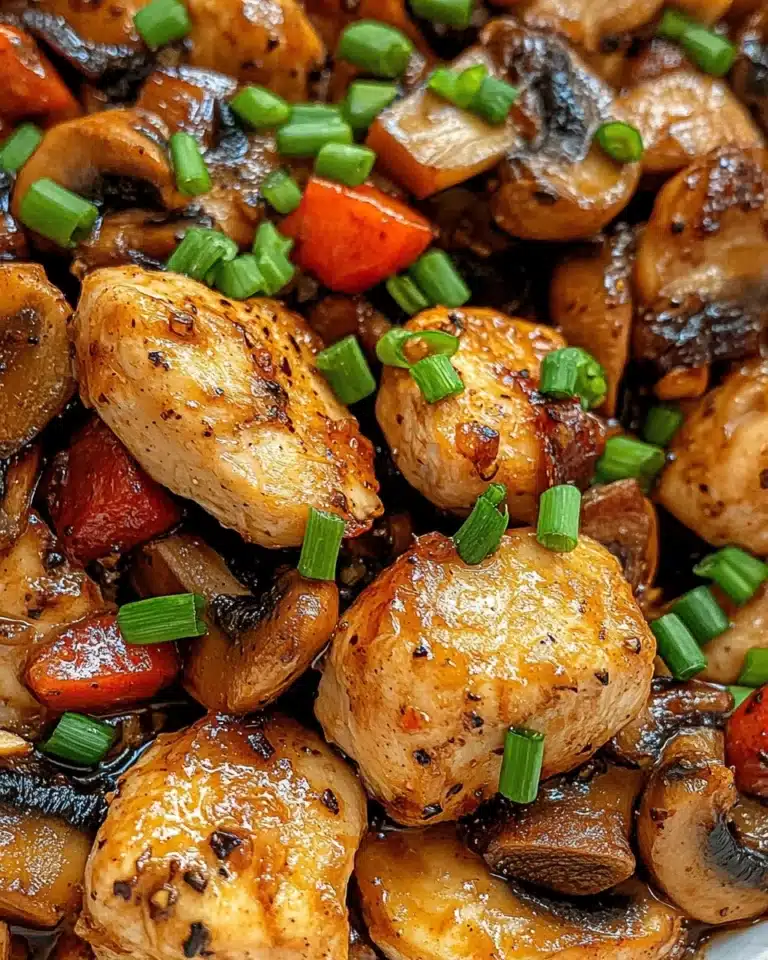 Black Pepper Chicken with Mushrooms Recipe